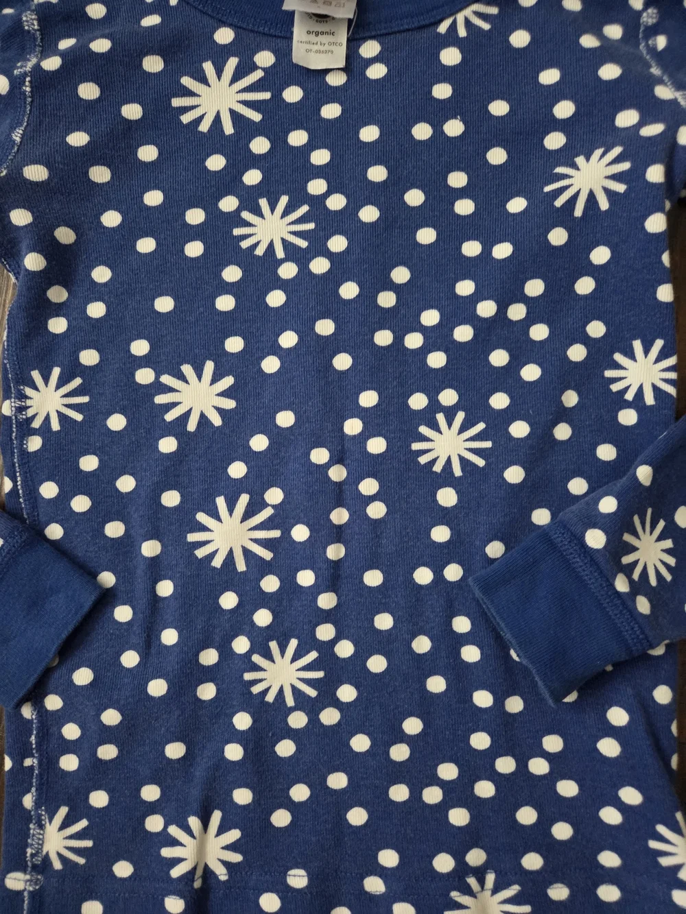 Hanna Andersson Blue Snowflake Pajama Set